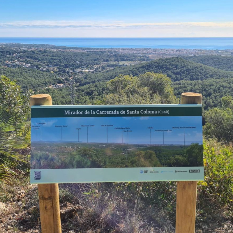 Imatge referent a la ruta de miradors del baix penedès