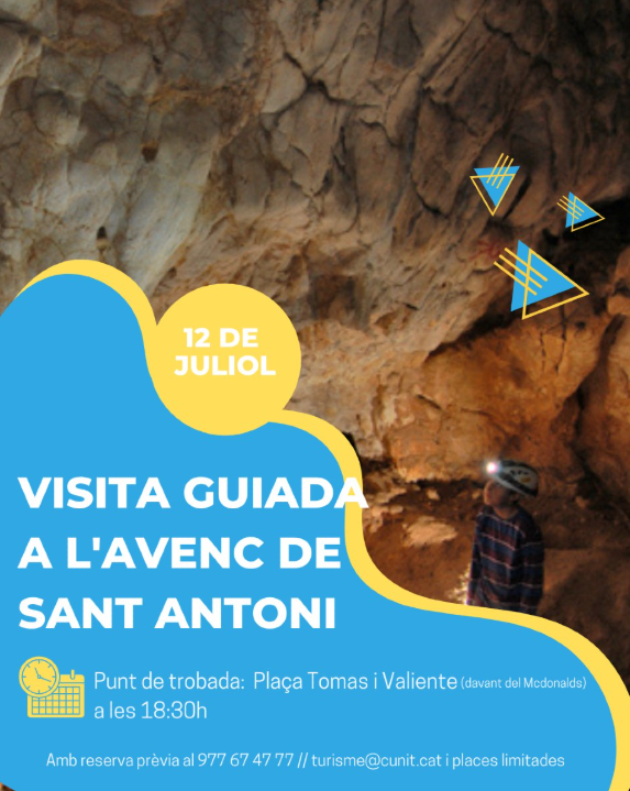 Visita guiada a l'avenc de Sant Antoni