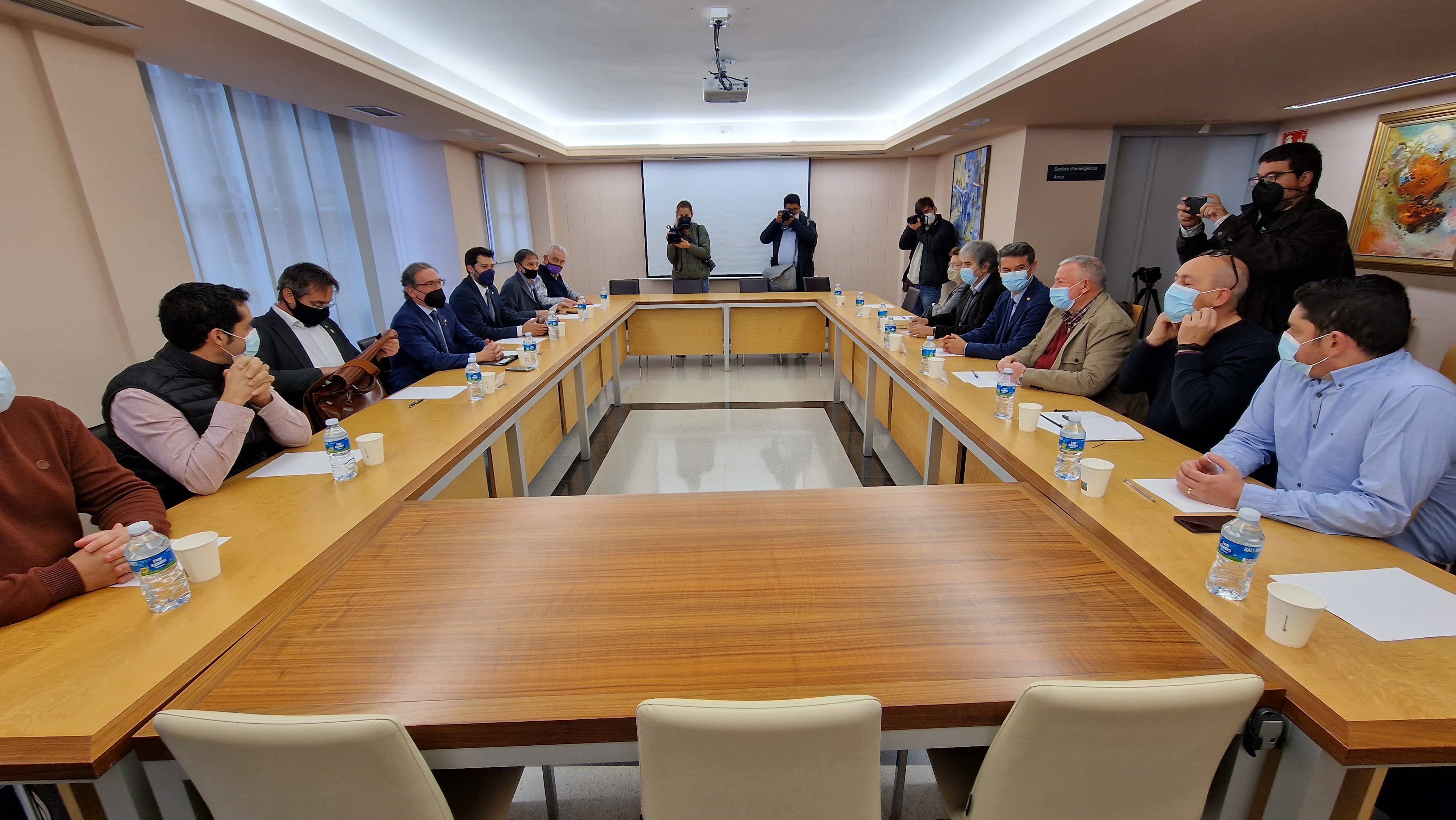 Un moment de la reunió