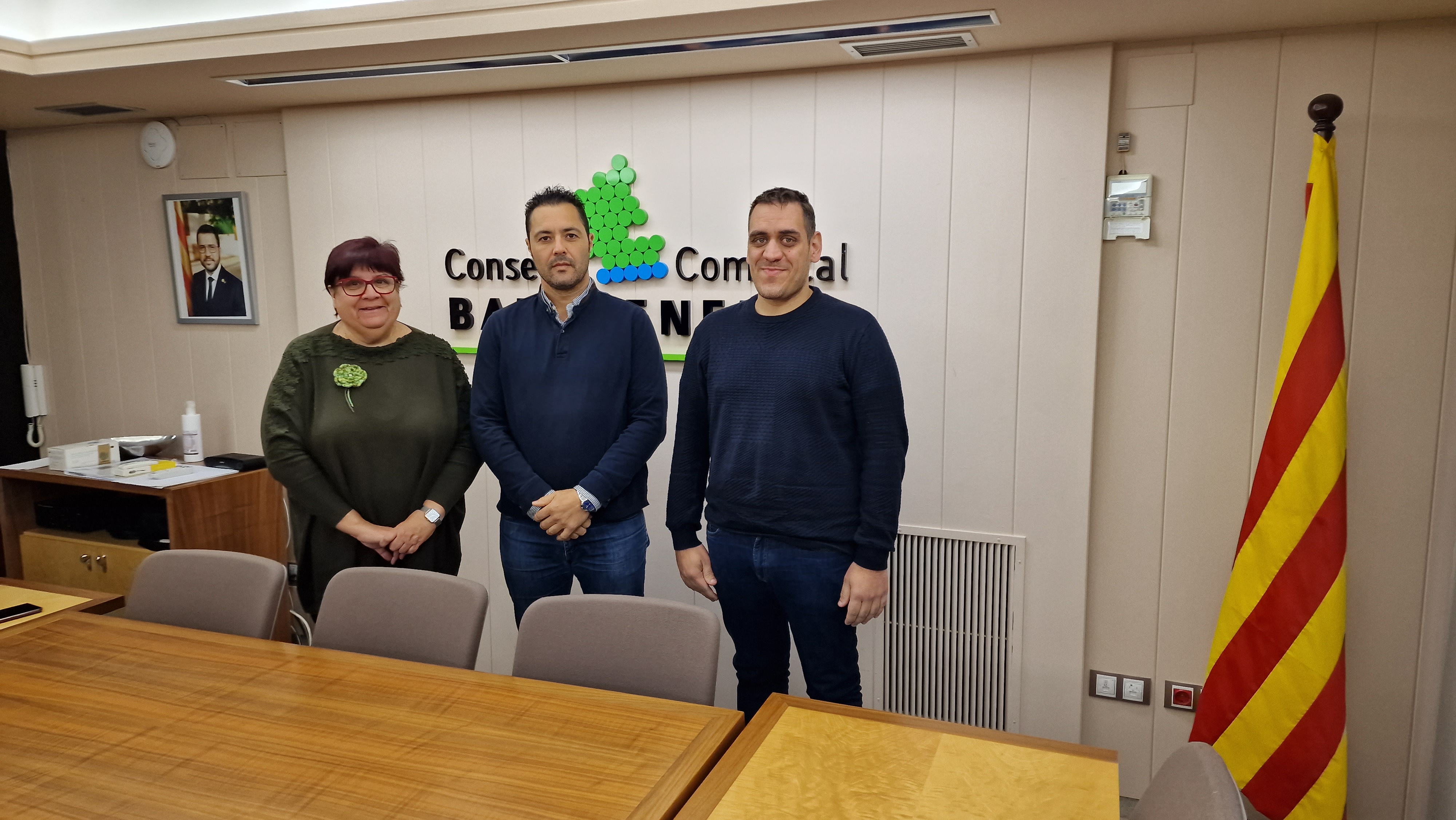 Un moment de la presentació als mitjans