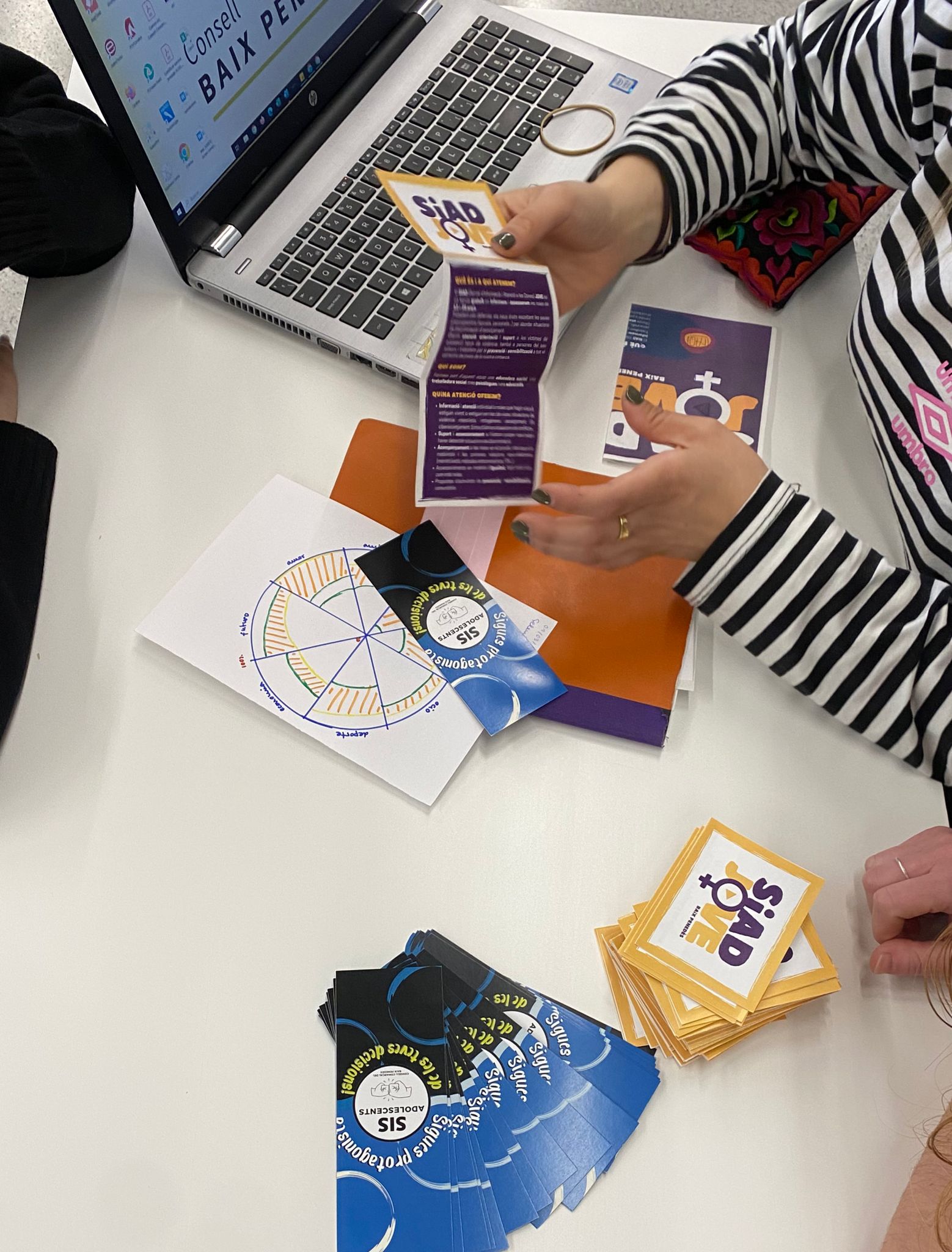 Treballant en un centre