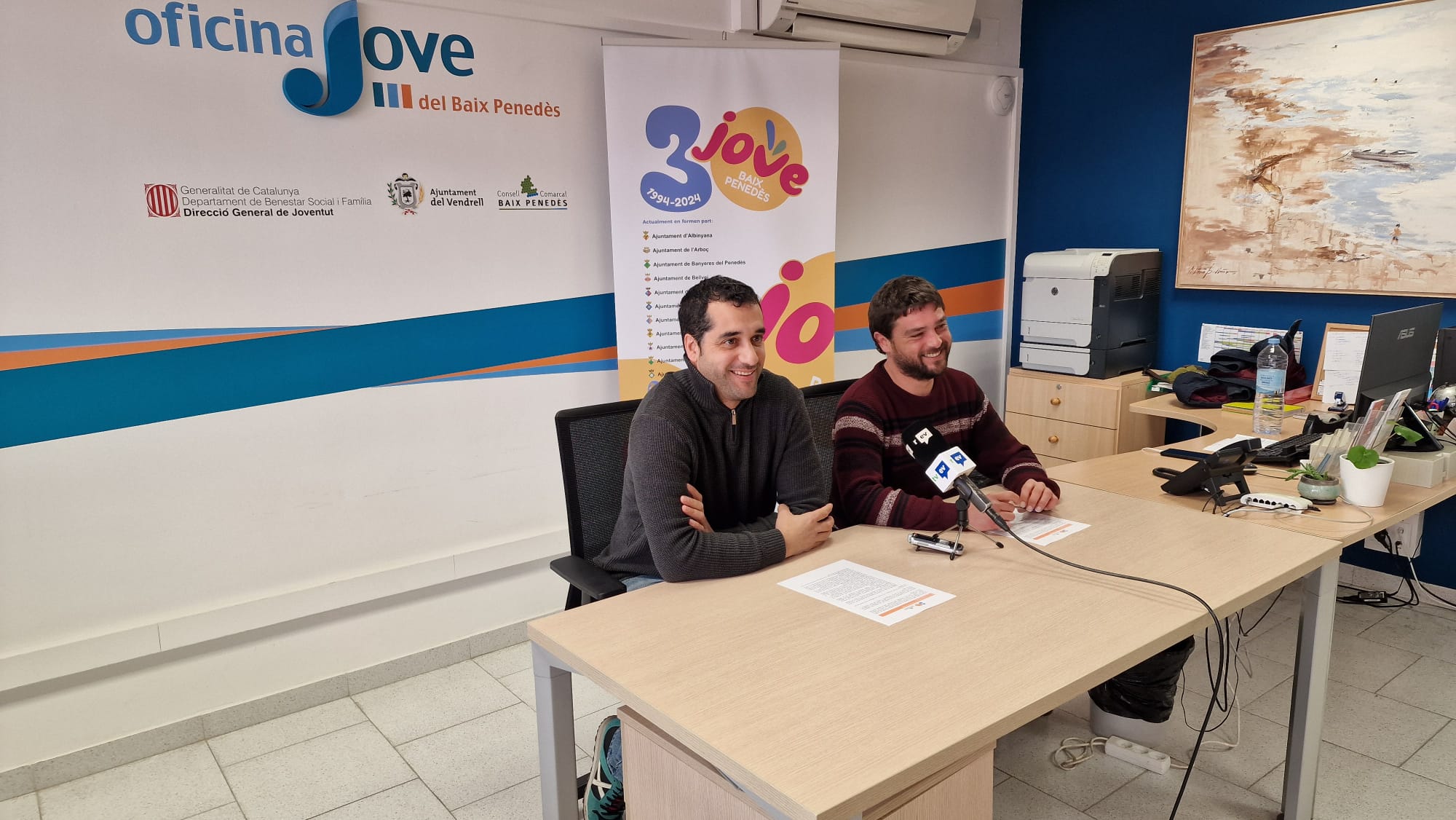 un moment de la presentació amb el conseller