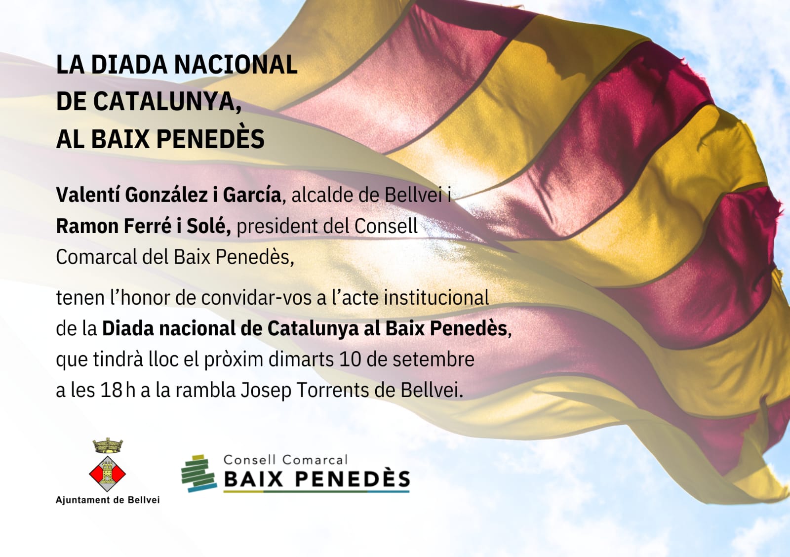 Invitació Diada Nacional de Catalunya