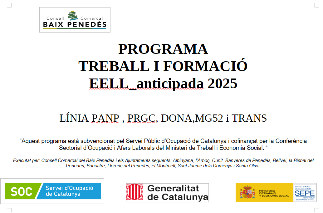 Programa Treball i Formació