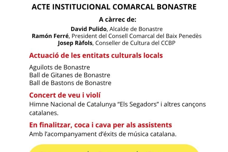 Cartell Diada Bonastre