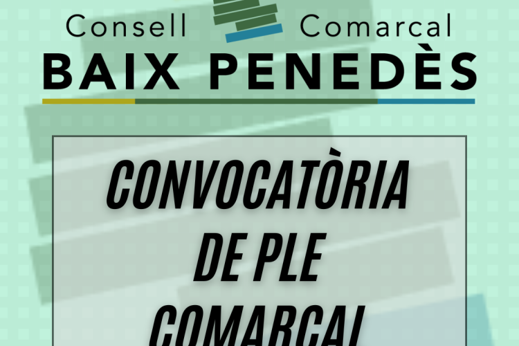 Convocatòria de Ple